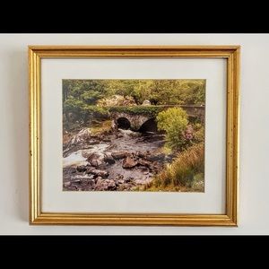Beautiful landscape picture framed in an antique gold frame🖼